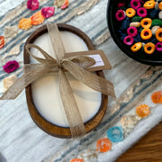Dough Bowl Candle - Choose Your Scent (brown bowl)