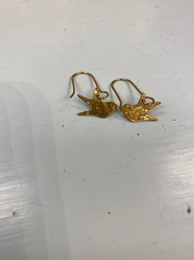 Bird Earrings (Gold Colour)