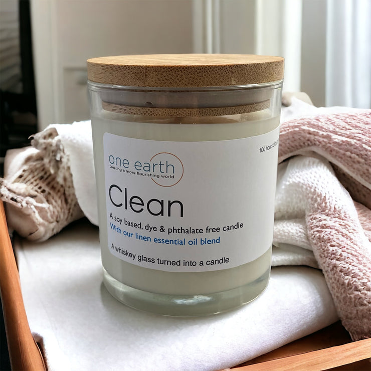 Clean Soy Candle (freshly washed)