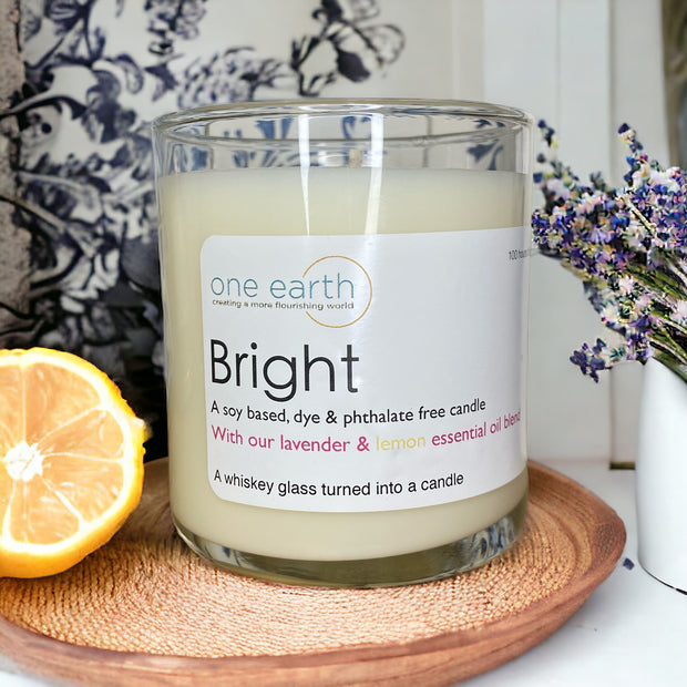 Bright Soy Candle (lavender + sweet lemon )