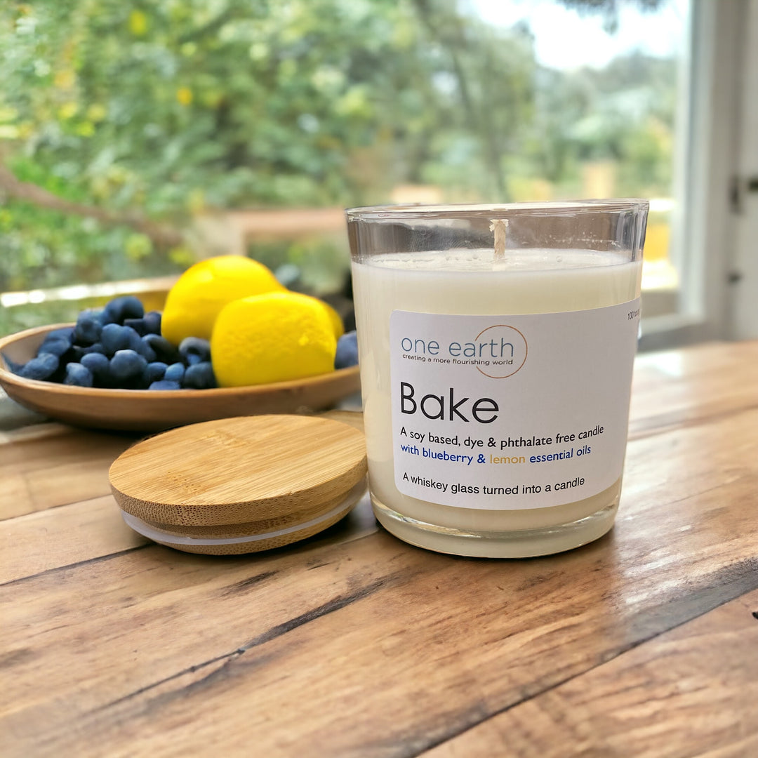 Bake Soy Candle (blueberry + lemon verbena)