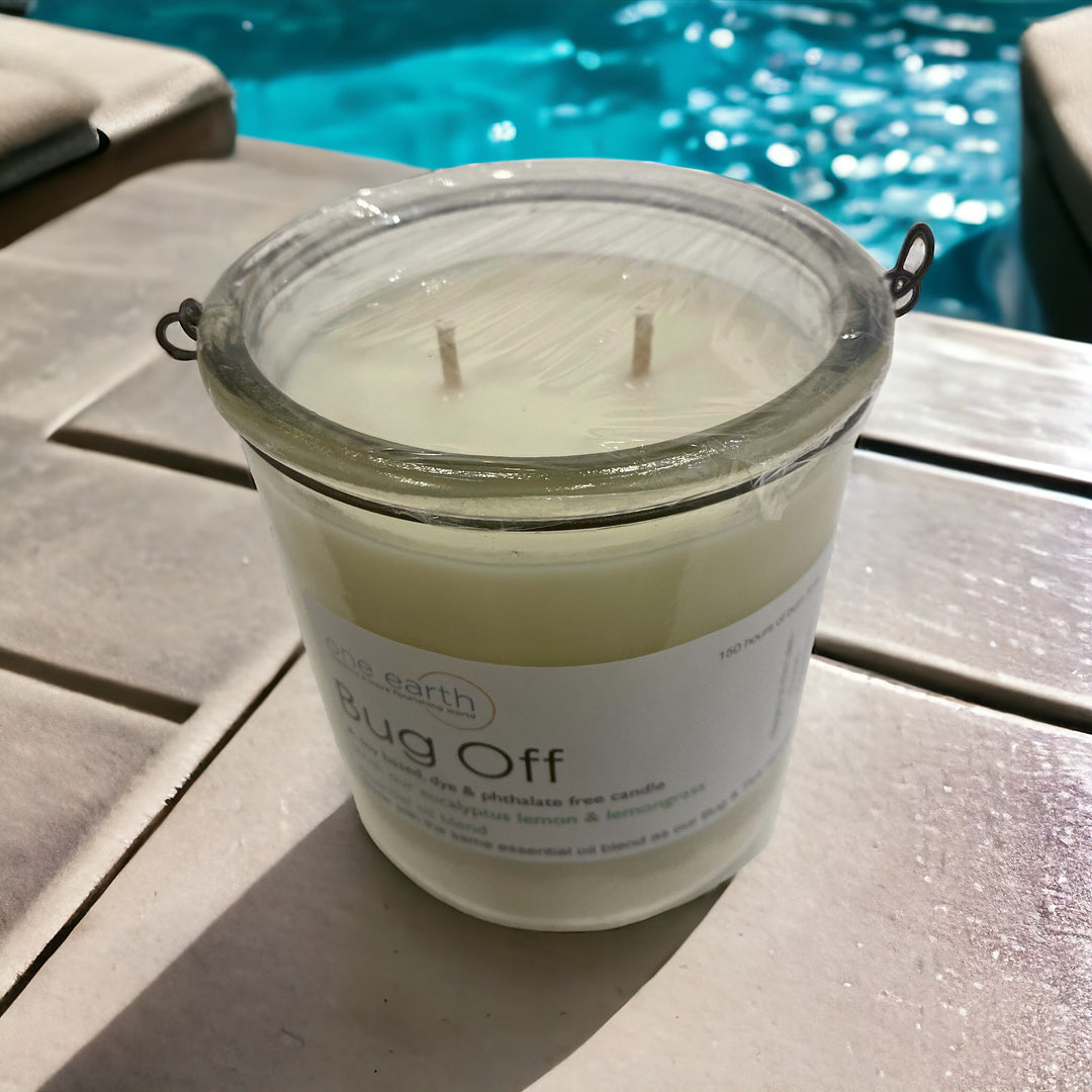 NEW! Classic Collection - Double Wick Lantern Candle (Bug Off! Bug + Tick Repellant)