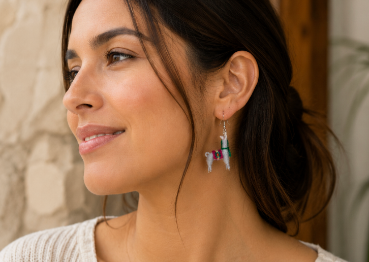 Handmade Alpaca Earrings