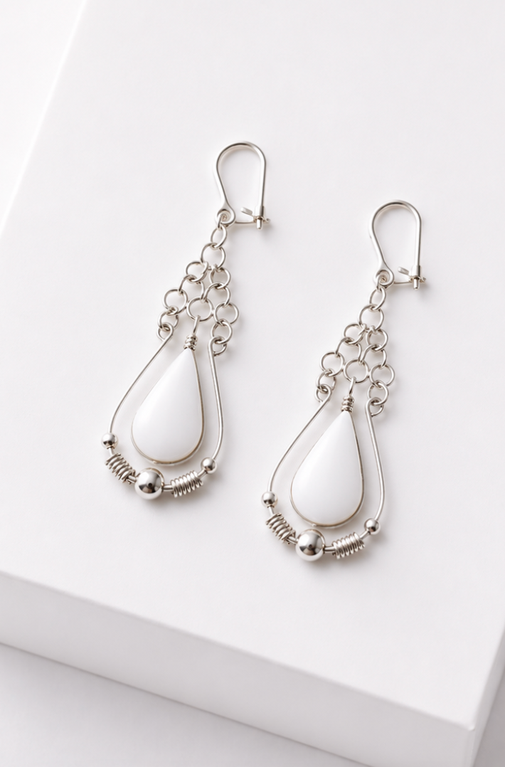 Handmade Peruvian Stone Earrings